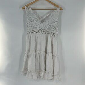 SHEIN White Dress Size 6 Gently Used